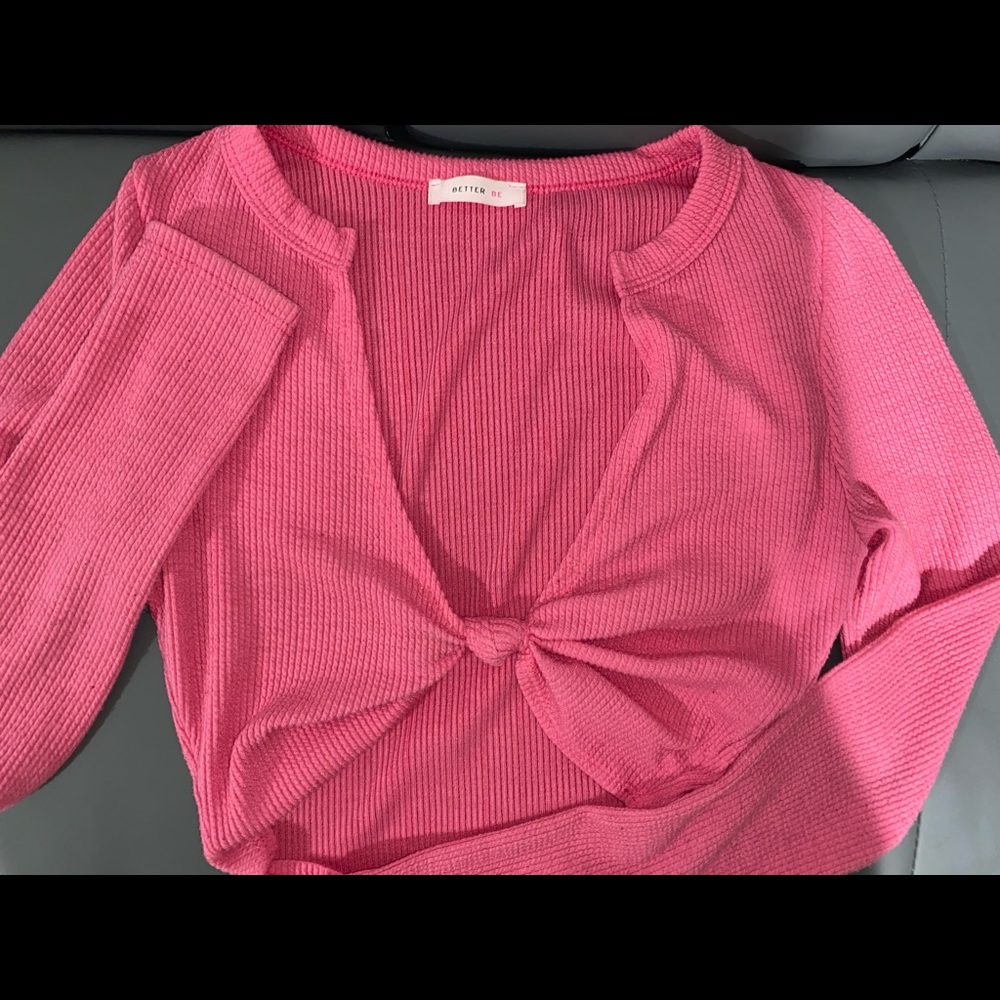 Pink crop top